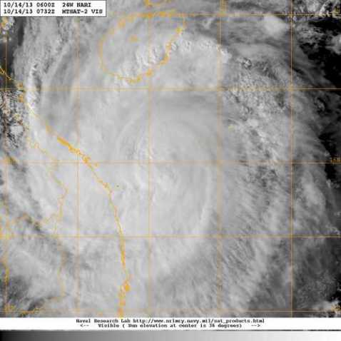 Danang typhoon October 14 2013