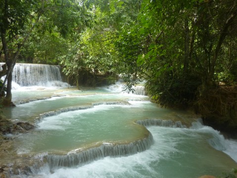 waterfall laos
